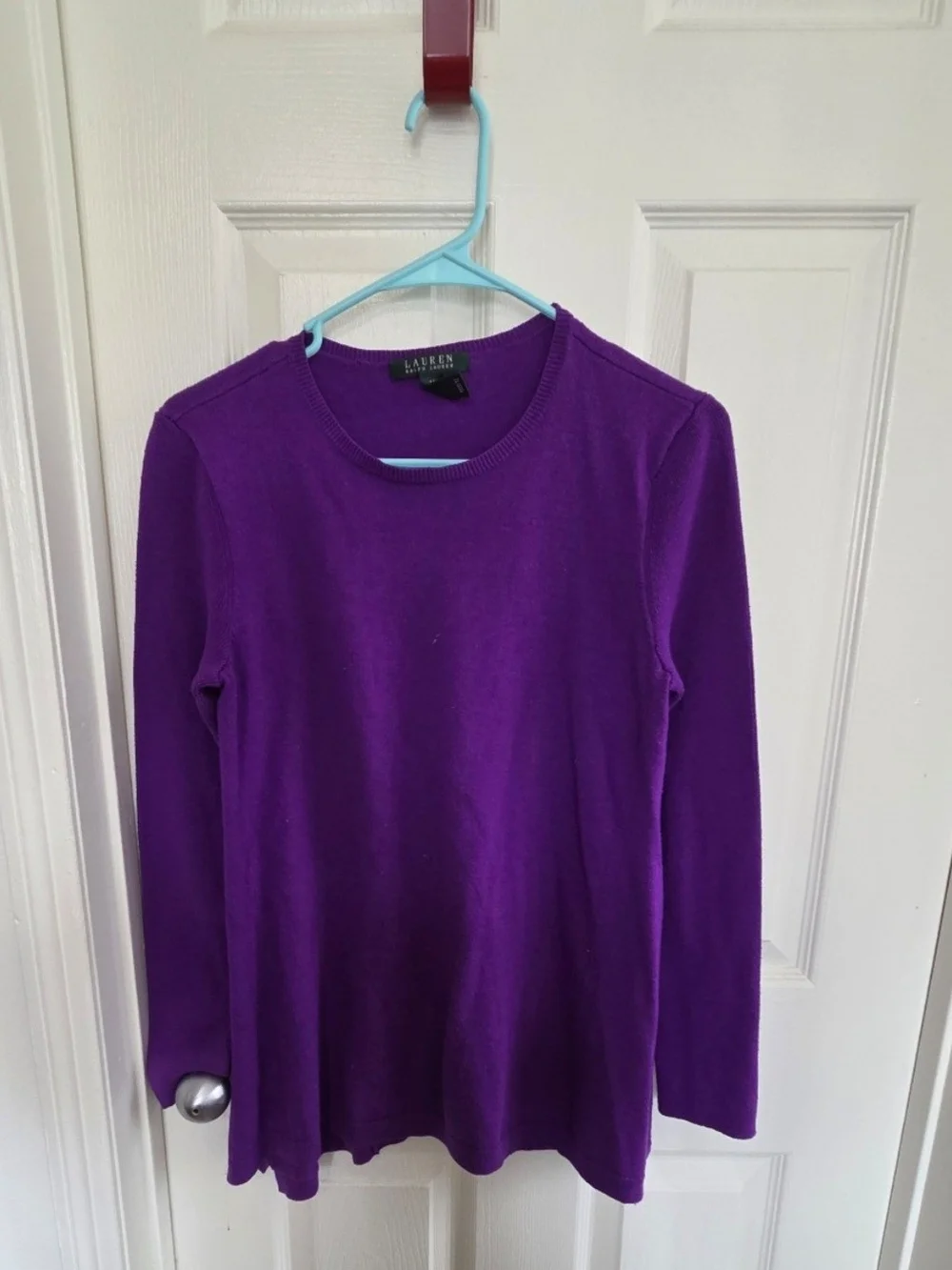 Lauren Ralph Lauren Green Label Purple Crewneck Sweater - Vibrant Purple